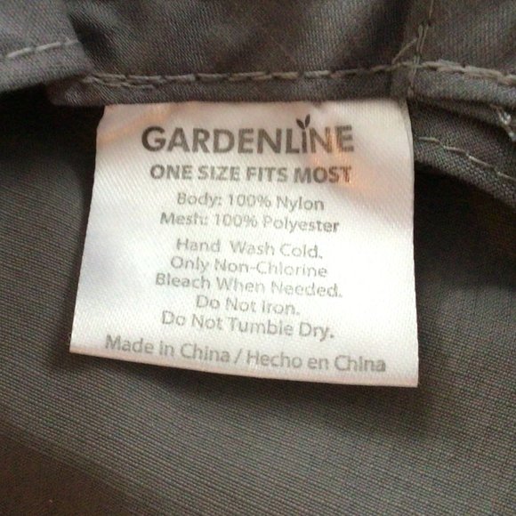 Gardenline - Unisex gray wide brim sun hat - Picture 6 of 7